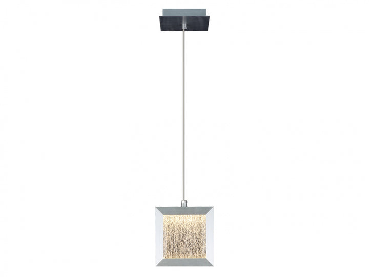 Avenue Lighting Brentwood 6"W Square LED Pendant HF6012-BA in Brushed Aluminum