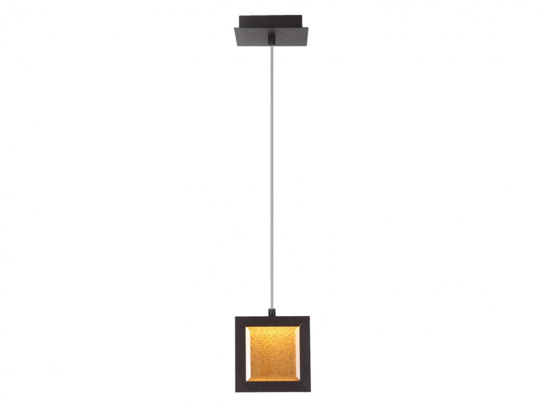 Avenue Lighting Brentwood 6"W Square LED Pendant HF6012-DBZ in Dark Bronze