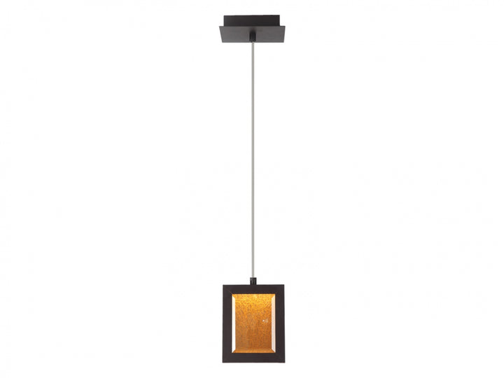 Avenue Lighting Brentwood 8"W Rectangular LED Pendant HF6013-DBZ in Dark Bronze