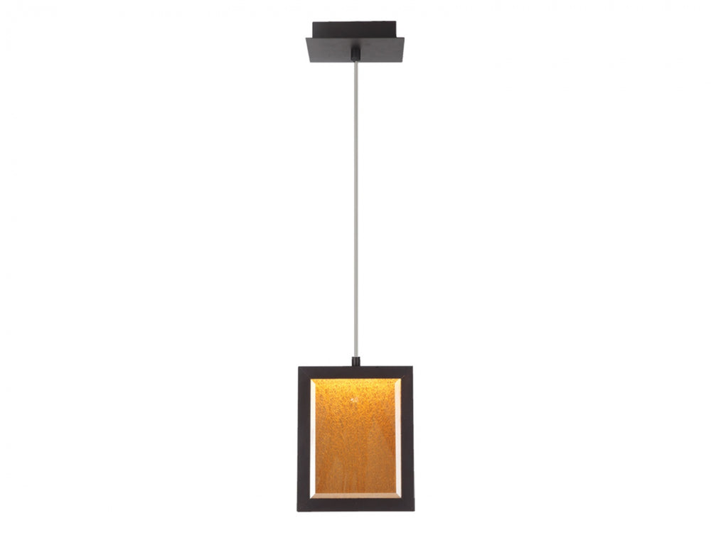 Avenue Lighting Brentwood 9"W Rectangular LED Pendant HF6014-DBZ in Dark Bronze