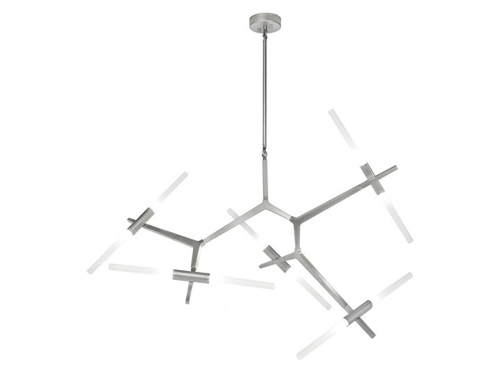 Avenue Lighting San Vicente 10-Light 48"W Geometric Chandelier HF8059-10-CH in Matte Chrome