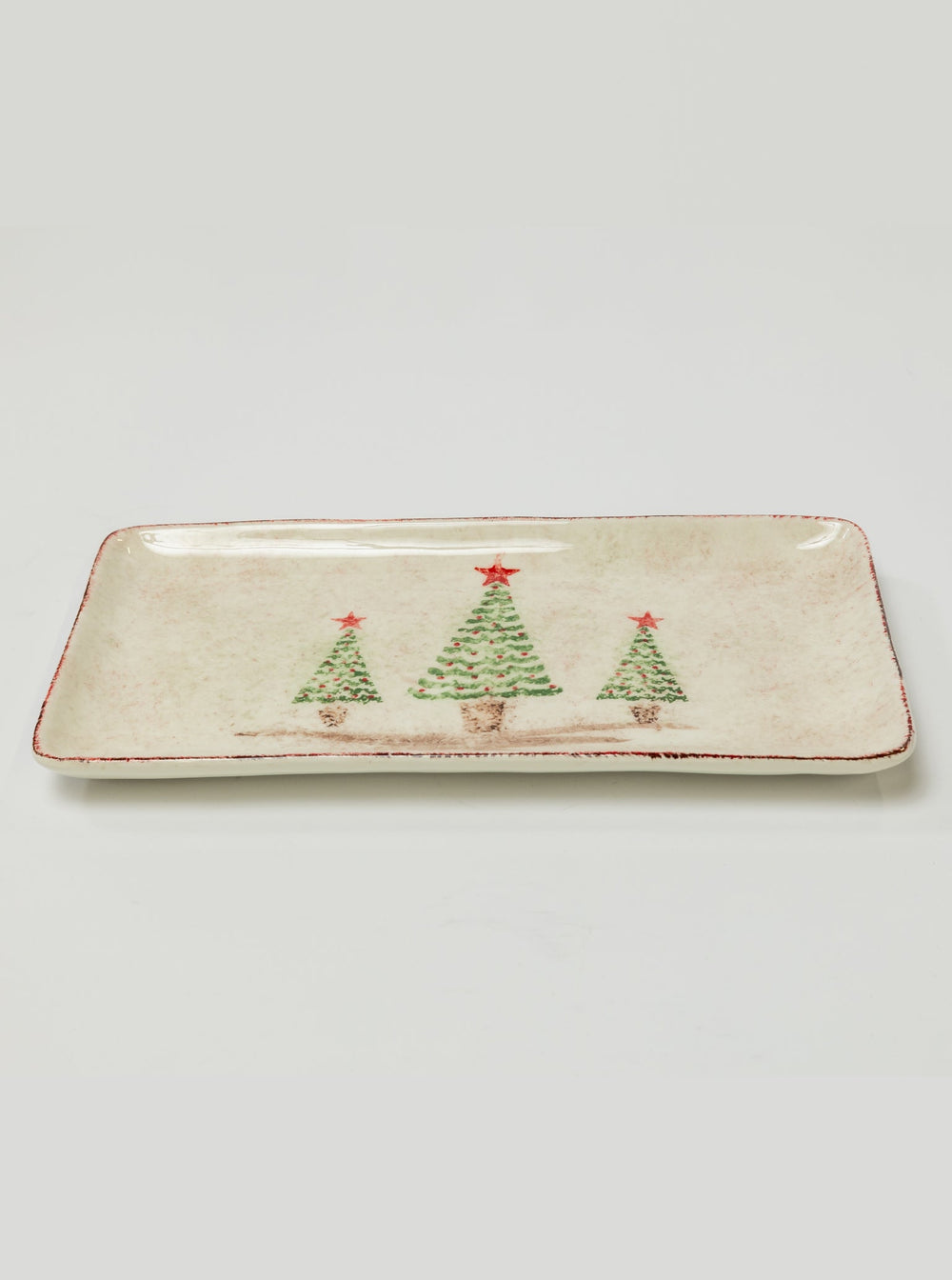 Zafferano America Holiday Large Rectangular Tray Tableware Zafferano America   