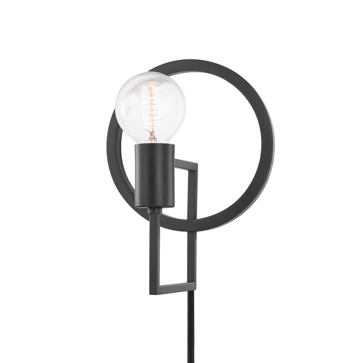 Mitzi Tory Plug-in Sconce Wall Sconces Mitzi Dark Gray  