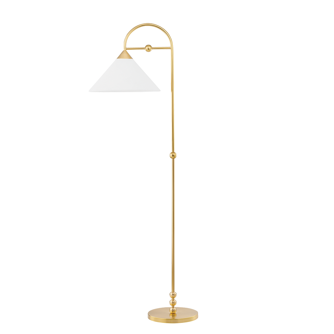 Mitzi Sang Floor Lamp Floor Lamps Mitzi Aged Brass  