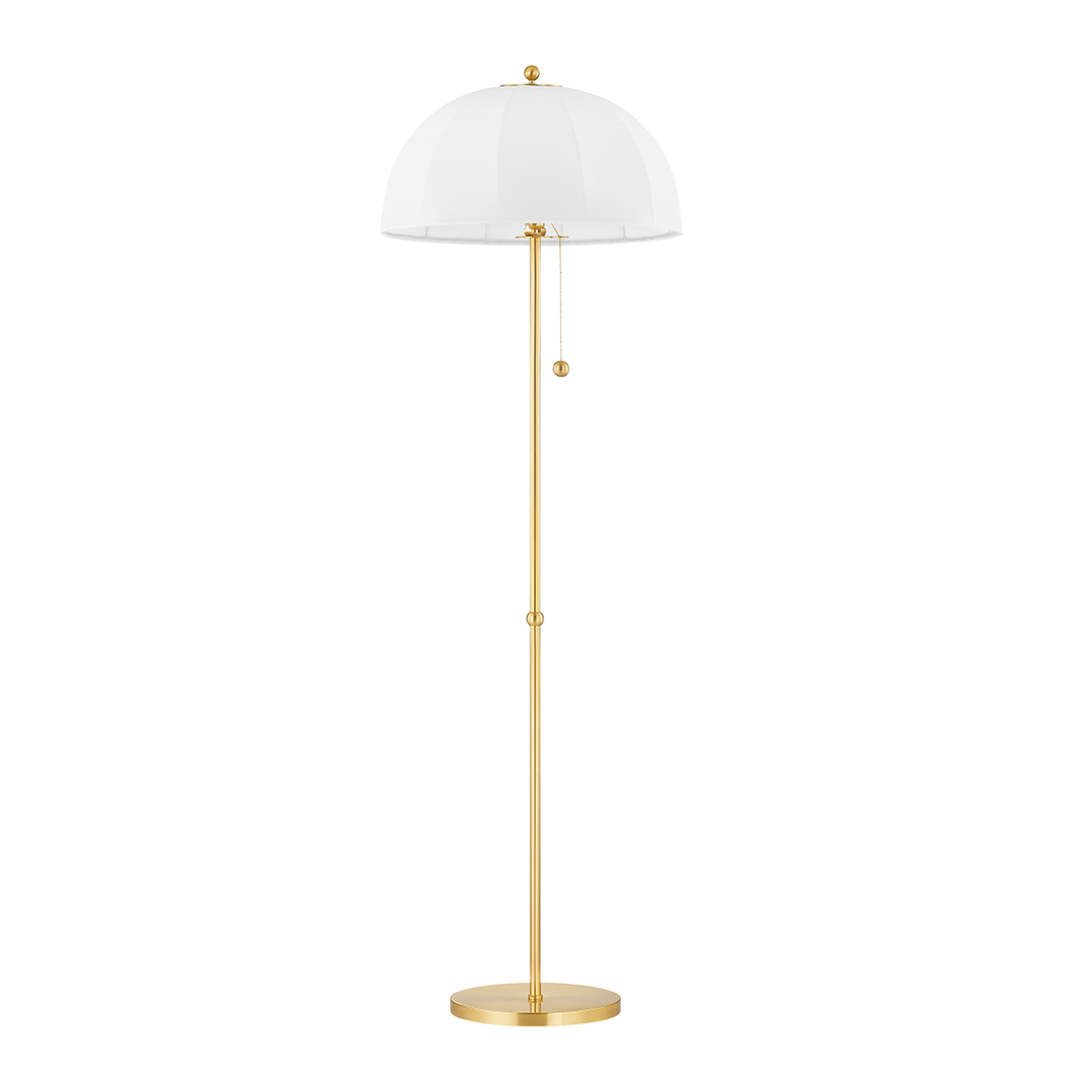 Mitzi MESHELLE Floor Lamp Floor Lamps Mitzi Aged Brass  