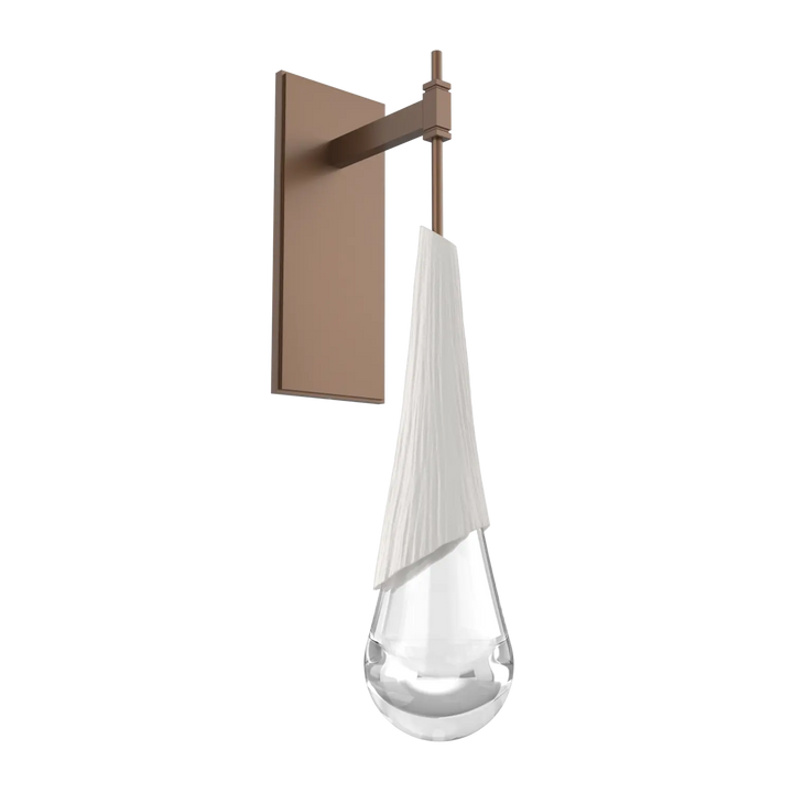 Hammerton Studio Hailstone Tempo Sconce Burnished Bronze / Chalk Ceramic