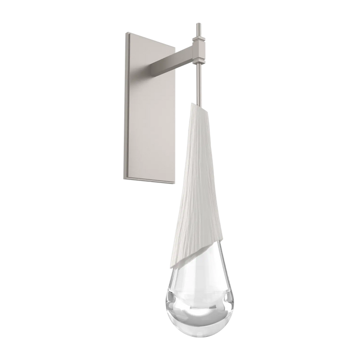 Hammerton Studio Hailstone Tempo Sconce Beige Silver / Chalk Ceramic