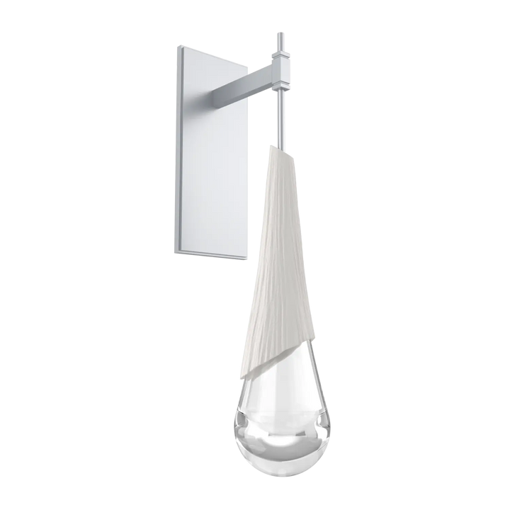 Hammerton Studio Hailstone Tempo Sconce Classic Silver / Chalk Ceramic
