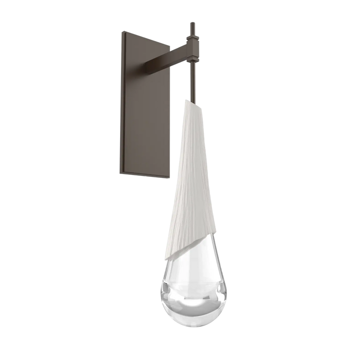 Hammerton Studio Hailstone Tempo Sconce Flat Bronze / Chalk Ceramic