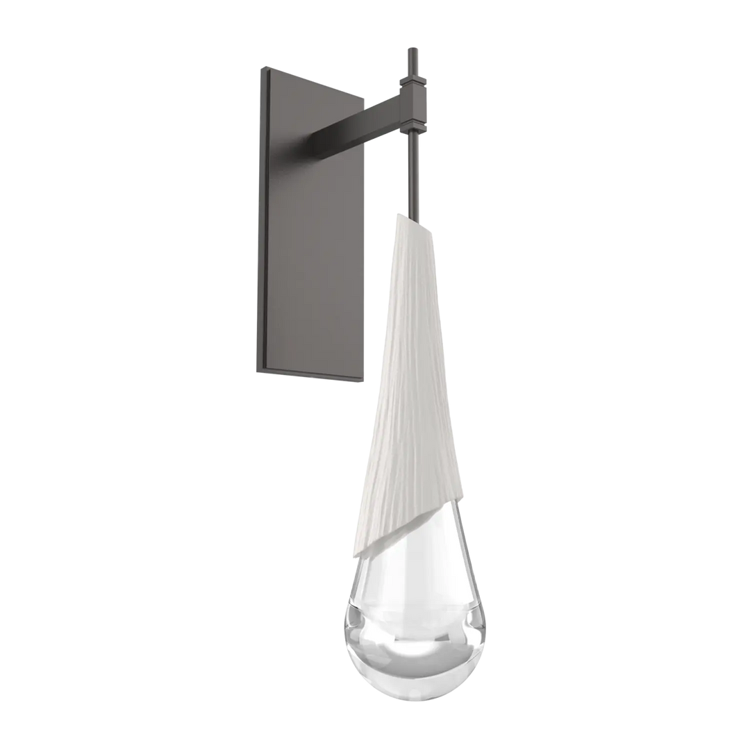 Hammerton Studio Hailstone Tempo Sconce Graphite / Chalk Ceramic