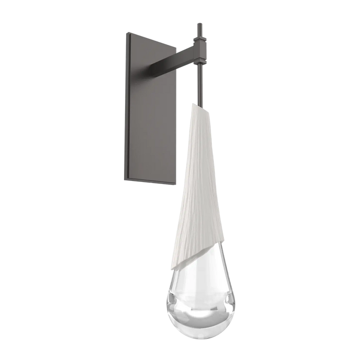 Hammerton Studio Hailstone Tempo Sconce Graphite / Chalk Ceramic