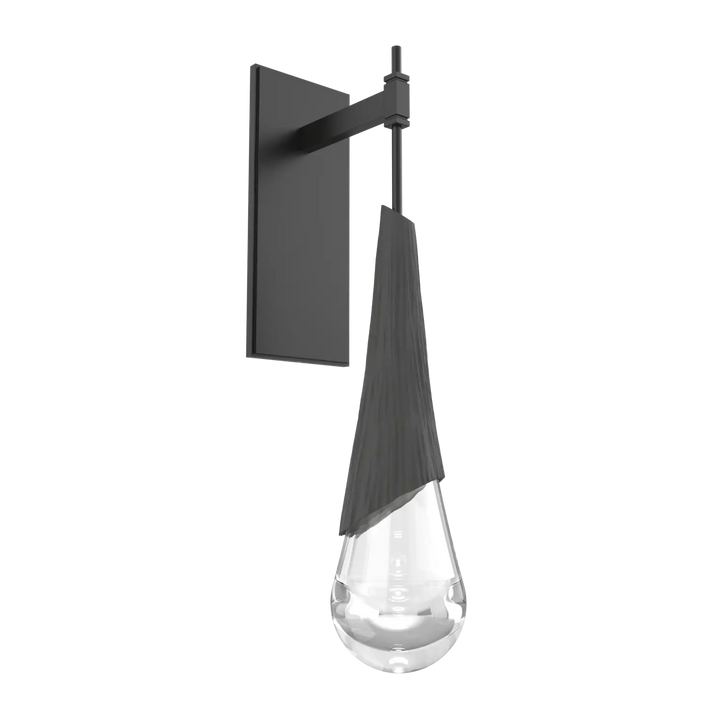 Hammerton Studio Hailstone Tempo Sconce Matte Black / Charcoal Ceramic