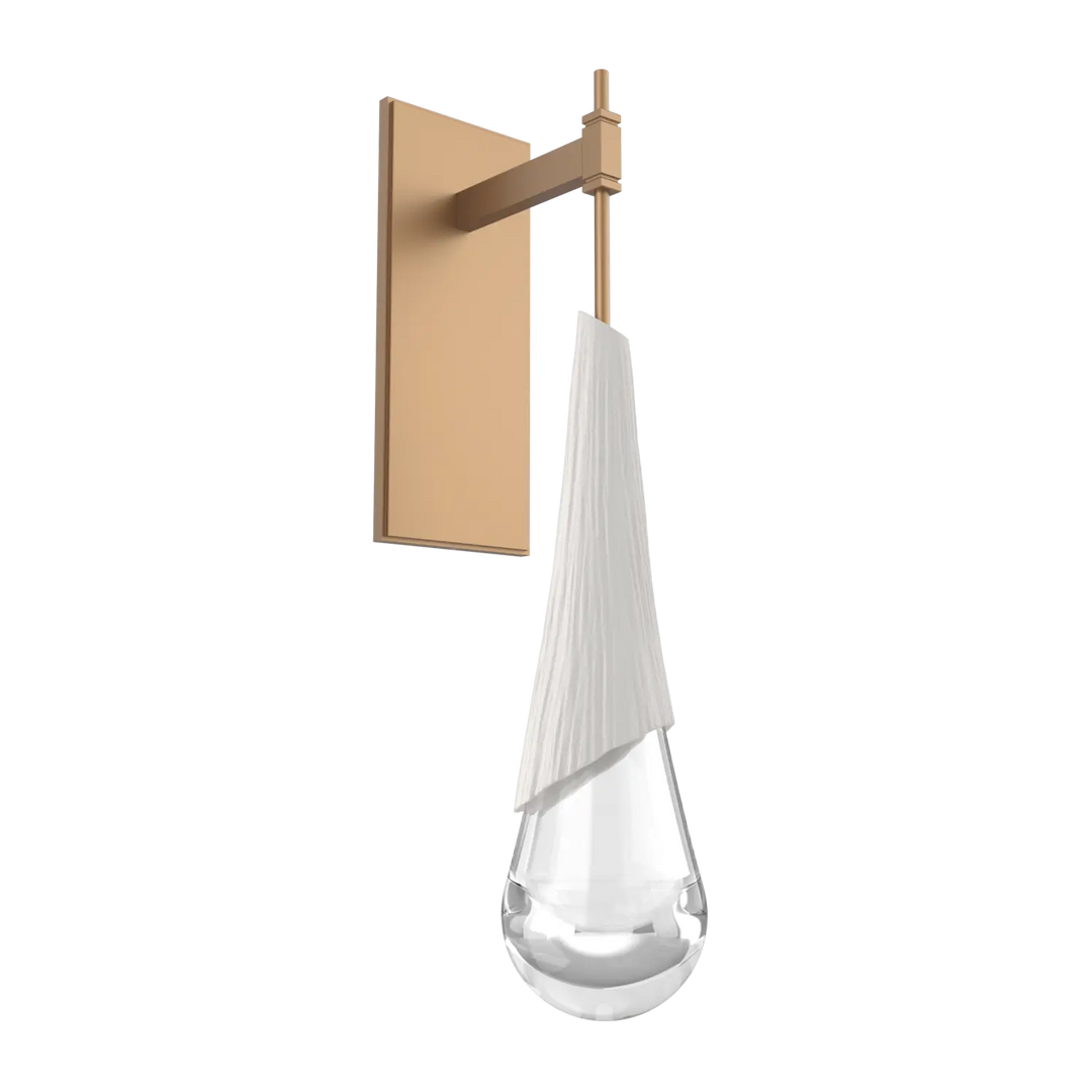 Hammerton Studio Hailstone Tempo Sconce Novel Brass / Chalk Ceramic