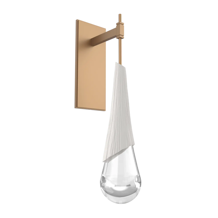 Hammerton Studio Hailstone Tempo Sconce Novel Brass / Chalk Ceramic