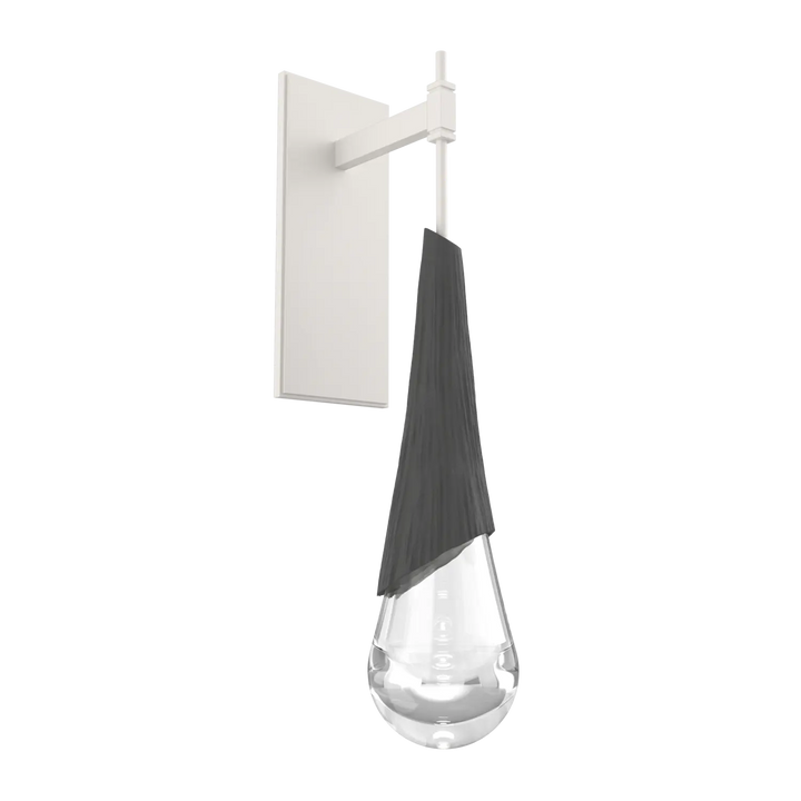 Hammerton Studio Hailstone Tempo Sconce Salt White / Charcoal Ceramic