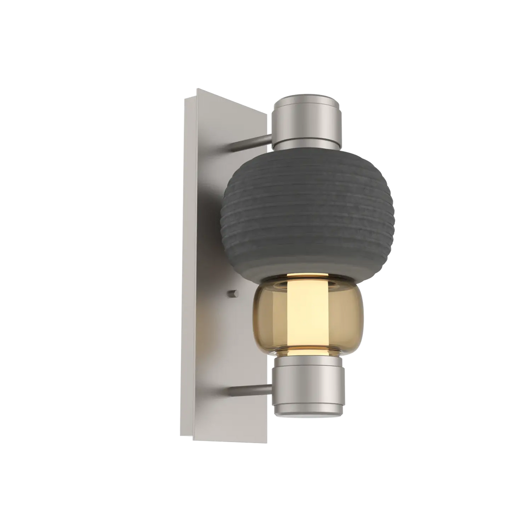 Hammerton Studio Torno Mandrel Sconce Beige Silver / Single / Bronze / Charcoal Ceramic
