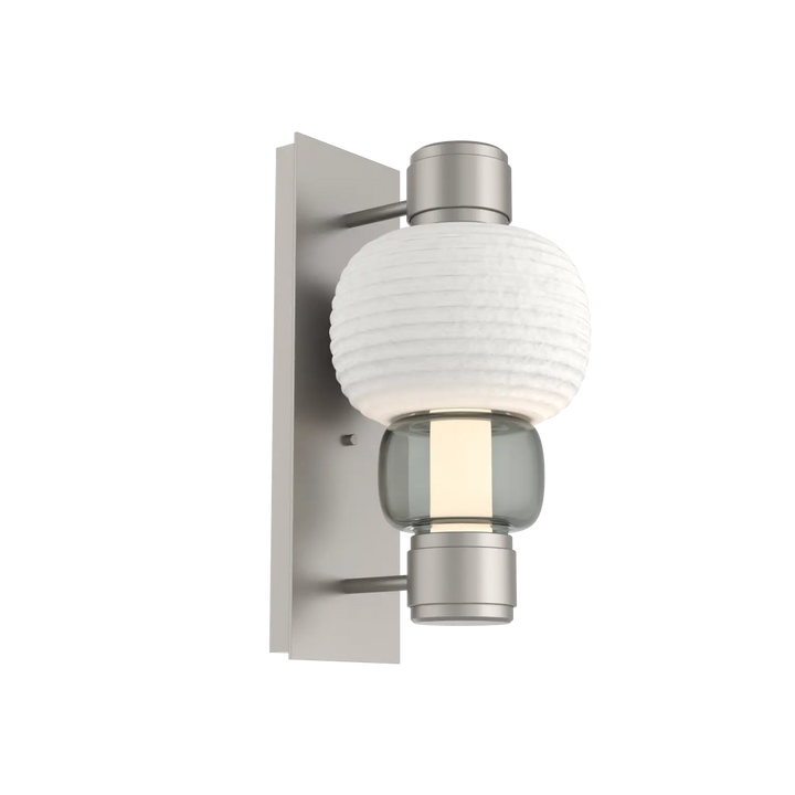 Hammerton Studio Torno Mandrel Sconce Beige Silver / Single / Smoke / Chalk Ceramic
