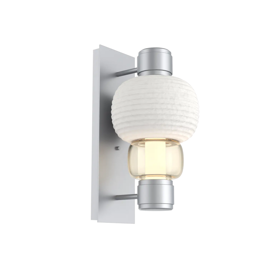 Hammerton Studio Torno Mandrel Sconce Classic Silver / Single / Amber / Chalk Ceramic