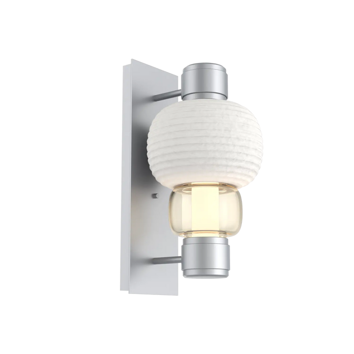 Hammerton Studio Torno Mandrel Sconce Classic Silver / Single / Amber / Chalk Ceramic