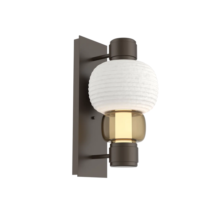 Hammerton Studio Torno Mandrel Sconce Flat Bronze / Single / Bronze / Chalk Ceramic