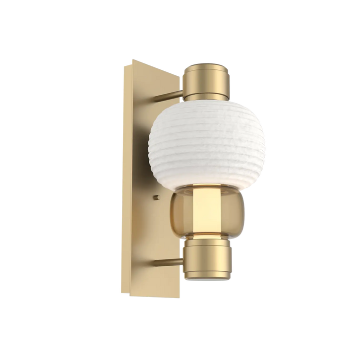 Hammerton Studio Torno Mandrel Sconce Gilded Brass / Single / Bronze / Chalk Ceramic
