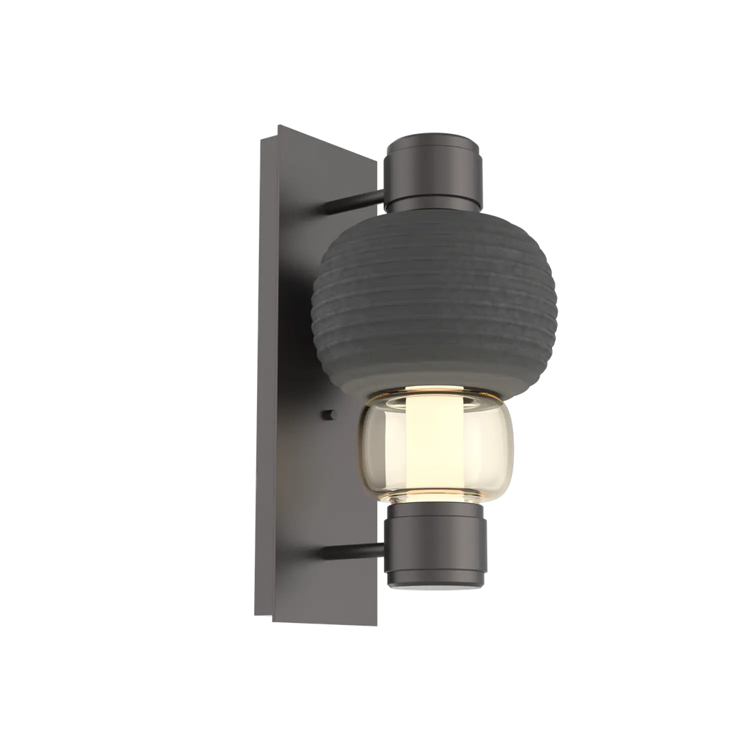 Hammerton Studio Torno Mandrel Sconce Graphite / Single / Amber / Charcoal Ceramic