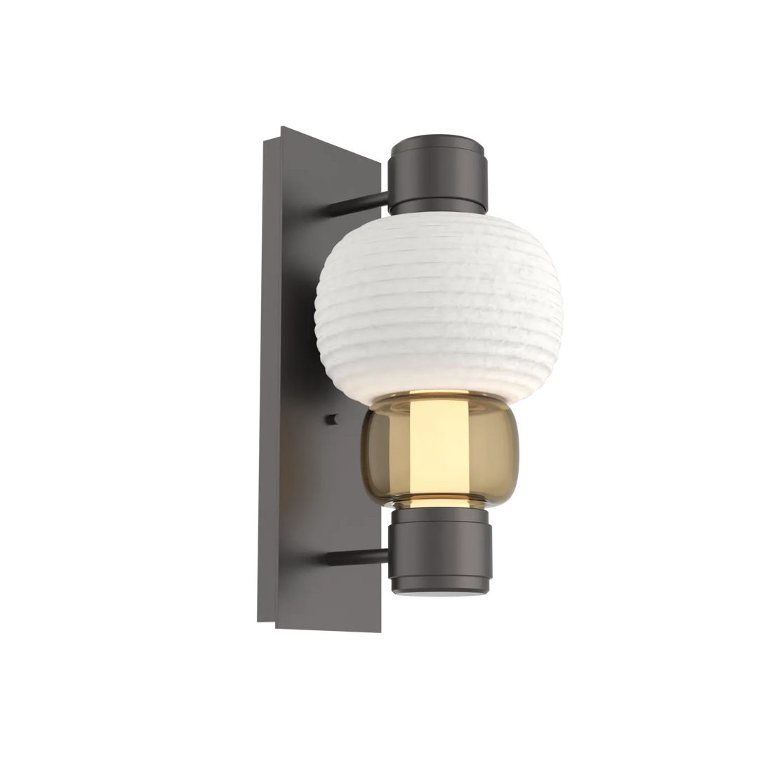 Hammerton Studio Torno Mandrel Sconce Graphite / Single / Bronze / Chalk Ceramic