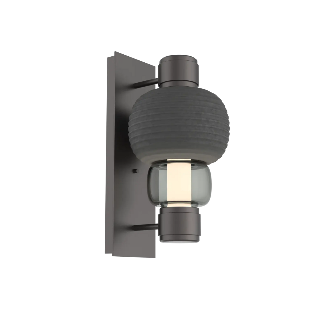 Hammerton Studio Torno Mandrel Sconce Graphite / Single / Smoke / Charcoal Ceramic