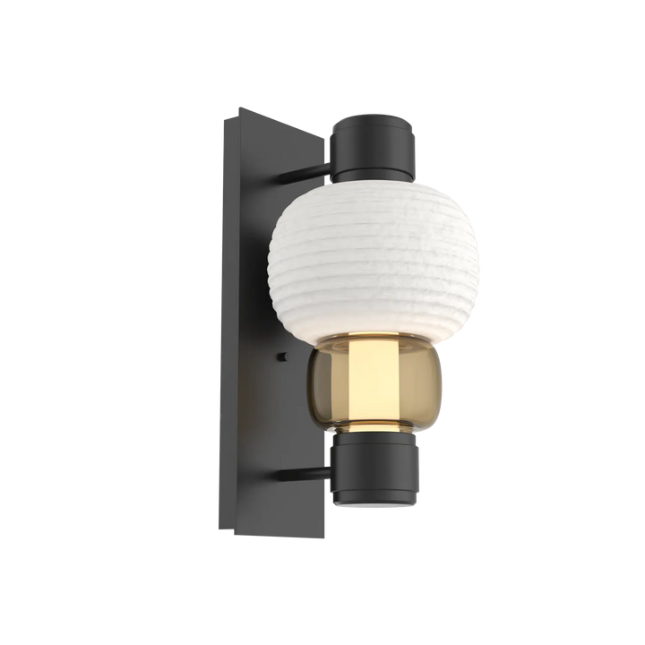Hammerton Studio Torno Mandrel Sconce Matte Black / Single / Bronze / Chalk Ceramic