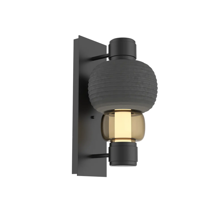 Hammerton Studio Torno Mandrel Sconce Matte Black / Single / Bronze / Charcoal Ceramic