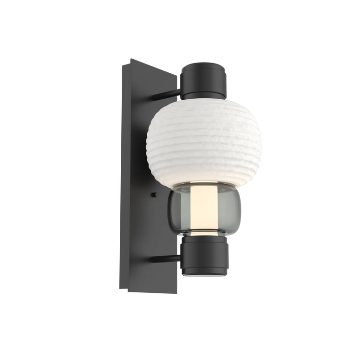 Hammerton Studio Torno Mandrel Sconce Matte Black / Single / Smoke / Chalk Ceramic
