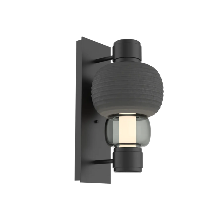 Hammerton Studio Torno Mandrel Sconce Matte Black / Single / Smoke / Charcoal Ceramic