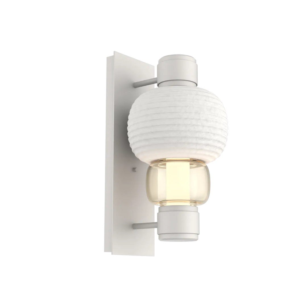 Hammerton Studio Torno Mandrel Sconce Salt White / Single / Amber / Chalk Ceramic