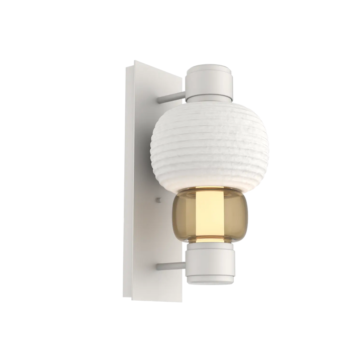 Hammerton Studio Torno Mandrel Sconce Salt White / Single / Bronze / Chalk Ceramic