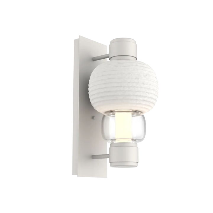 Hammerton Studio Torno Mandrel Sconce Salt White / Single / Clear / Chalk Ceramic