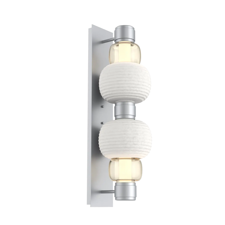 Hammerton Studio Torno Mandrel Sconce Classic Silver / Double / Amber / Chalk Ceramic