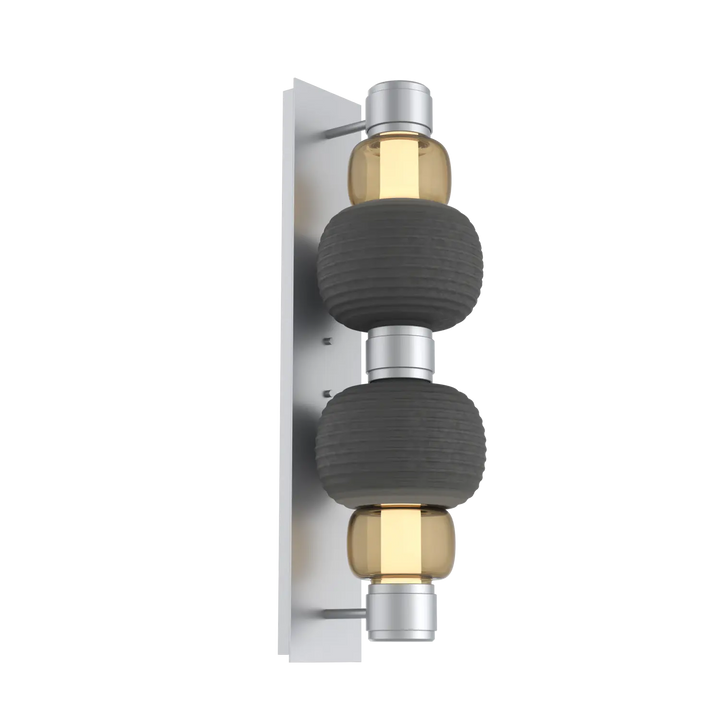 Hammerton Studio Torno Mandrel Sconce Classic Silver / Double / Bronze / Charcoal Ceramic