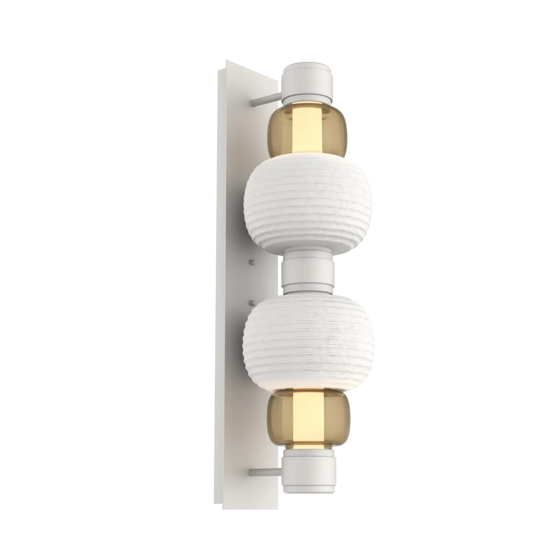 Hammerton Studio Torno Mandrel Sconce Salt White / Double / Bronze / Chalk Ceramic