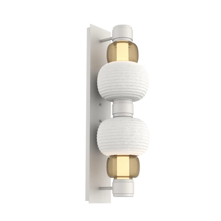 Hammerton Studio Torno Mandrel Sconce Salt White / Double / Bronze / Chalk Ceramic