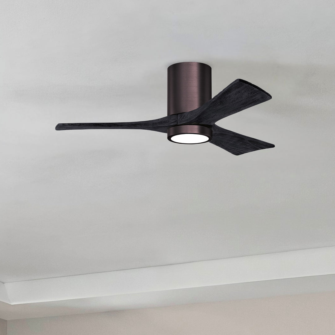 Matthews Fan Company Irene-3HLK 42" Flush Mounted Ceiling Fan with LED Light Kit