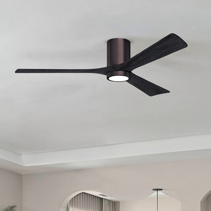 Matthews Fan Company Irene-3HLK 60" Flush Mounted Ceiling Fan with LED Light Kit