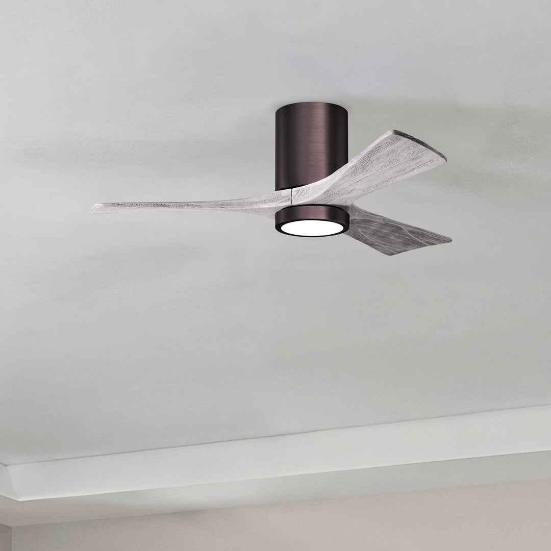 Matthews Fan Company Irene-3HLK 42" Flush Mounted Ceiling Fan with LED Light Kit