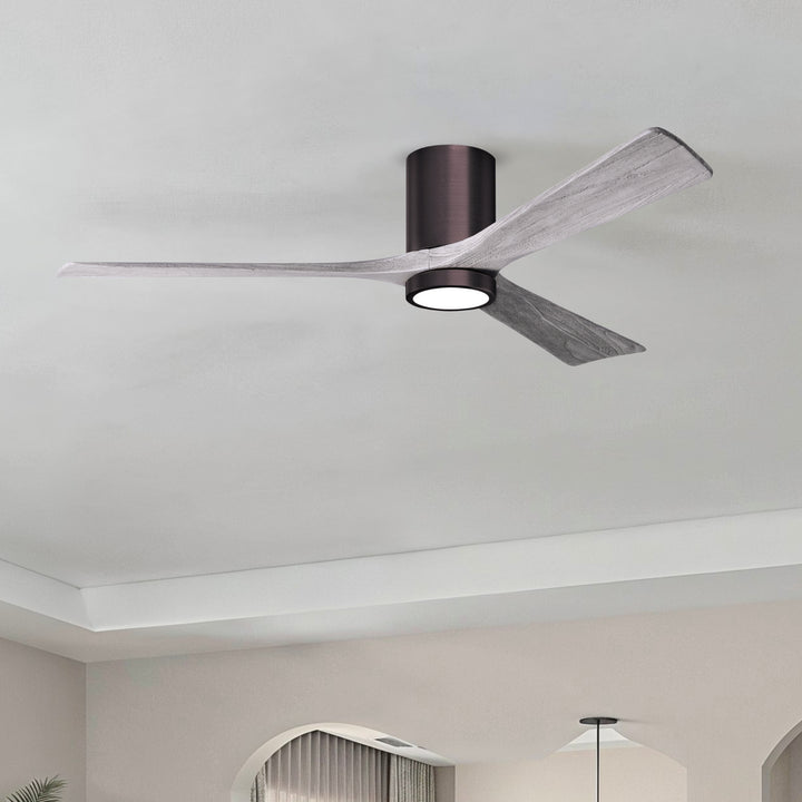 Matthews Fan Company Irene-3HLK 60" Flush Mounted Ceiling Fan with LED Light Kit