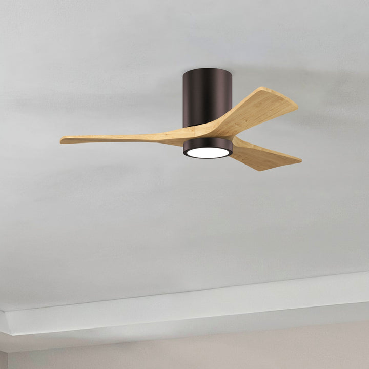 Matthews Fan Company Irene-3HLK 42" Flush Mounted Ceiling Fan with LED Light Kit