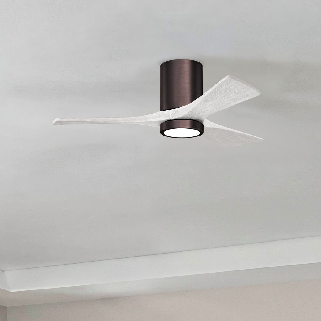 Matthews Fan Company Irene-3HLK 42" Flush Mounted Ceiling Fan with LED Light Kit