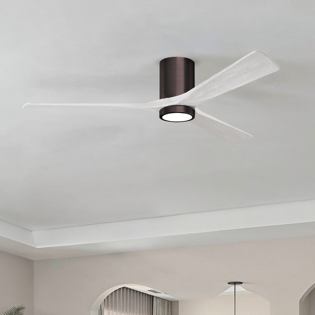 Matthews Fan Company Irene-3HLK 60" Flush Mounted Ceiling Fan with LED Light Kit