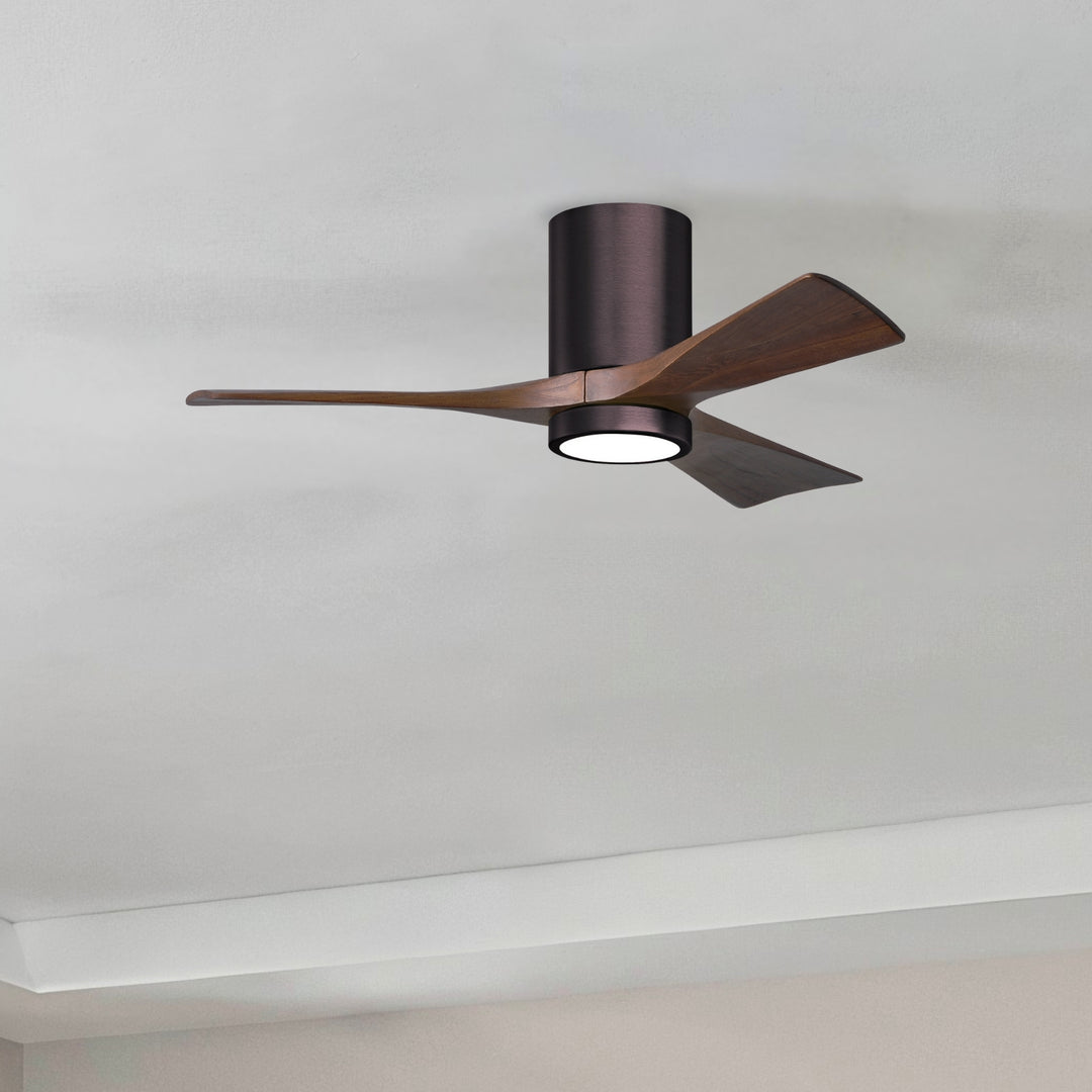 Matthews Fan Company Irene-3HLK 42" Flush Mounted Ceiling Fan with LED Light Kit