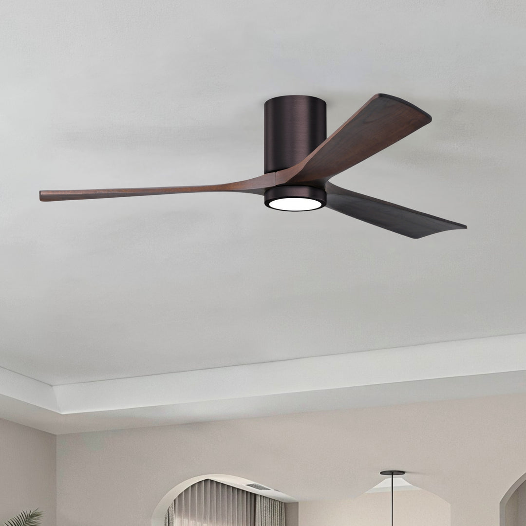 Matthews Fan Company Irene-3HLK 60" Flush Mounted Ceiling Fan with LED Light Kit