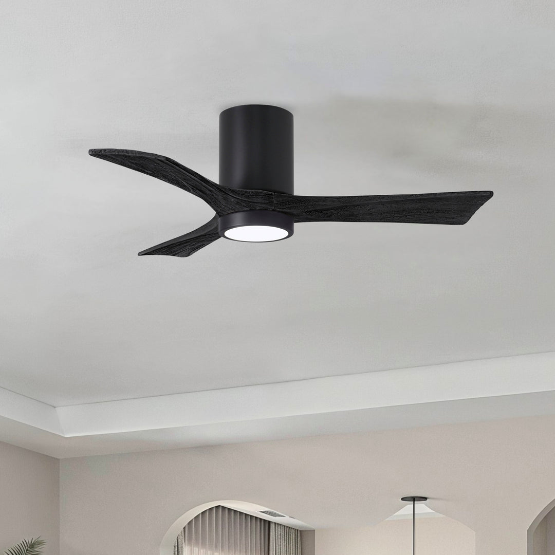 Matthews Fan Company Irene-3HLK 42" Flush Mounted Ceiling Fan with LED Light Kit