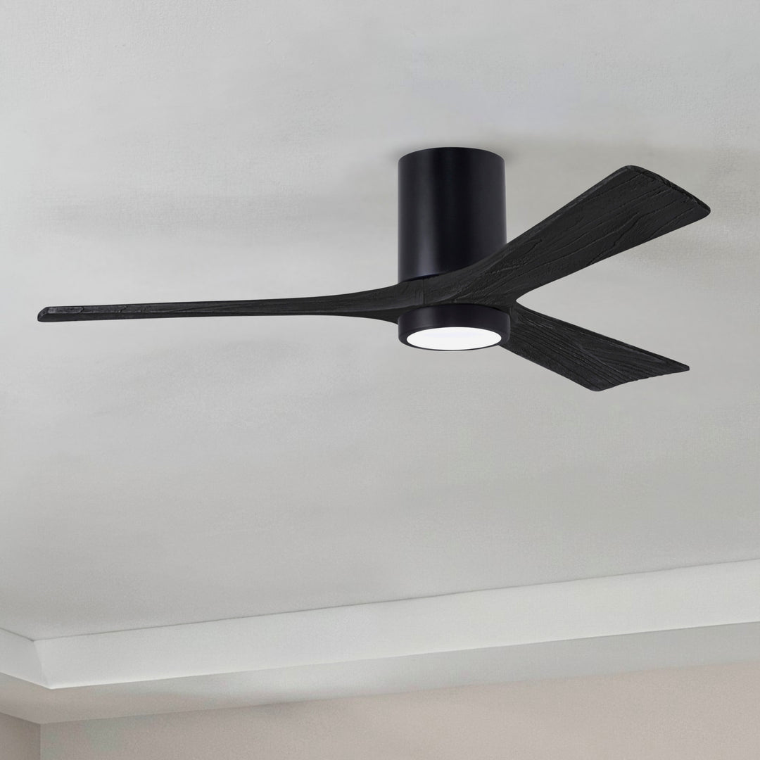 Matthews Fan Company Irene-3HLK 52" Flush Mounted Ceiling Fan with LED Light Kit
